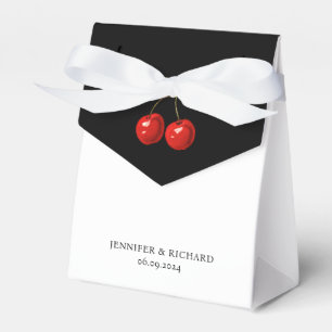 Einfache Hübsche Rotkrebse Schwarz-Weiß-Hochzeit Geschenkschachtel