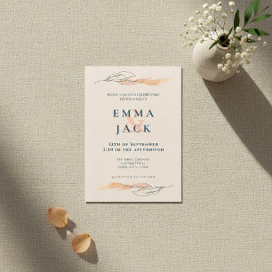 Einfache, hübsche Satin-Blumen-Hochzeitseinladung Einladung