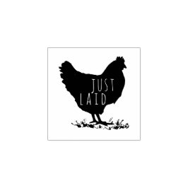 Einfache Hühnerdarstellung Personalisierte Briefma Gummistempel