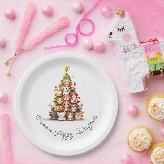 Einfache Hundeweihe Pappteller (Party)