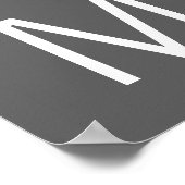 Einfache HustenTypografie - Motivierend Workout Poster (Ecke)