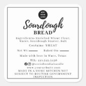 Einfache Hütte Quadratischer Aufkleber (Vorderseite)