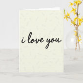Einfache Ich liebe dich Karte (Gelbe Blume)