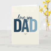 Einfache "Ich liebe dich Papa"-Karte Karte (Gelbe Blume)