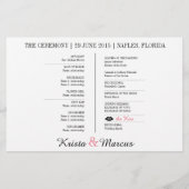 Einfache Icons Hochzeitszeitschrift (Rückseite)