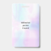 Einfache ID-Sicherheit für irrisierende Logos Ausweis (Rückseite)