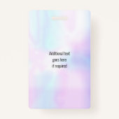 Einfache ID-Sicherheit für irrisierende Logos Ausweis (Rückseite)