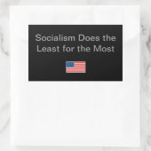 Einfache Idee für die politische Jahreszeit Rechteckiger Aufkleber (Tasche)