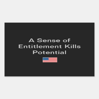 Einfache Idee für die politische Jahreszeit Rechteckiger Aufkleber