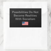 Einfache Idee für die politische Jahreszeit Rechteckiger Aufkleber (Tasche)