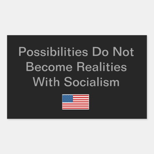 Einfache Idee für die politische Jahreszeit Rechteckiger Aufkleber (Vorderseite)