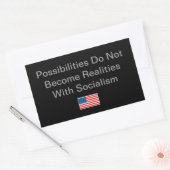 Einfache Idee für die politische Jahreszeit Rechteckiger Aufkleber (Umschlag)