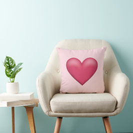 Einfache Illustration der rosa Herzform Kissen