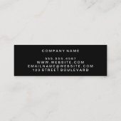 Einfache Imitate Cork Print Mini Visitenkarte (Rückseite)