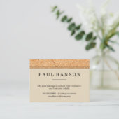 Einfache Imitate Cork Trimm Print Visitenkarte (Stehend Vorderseite)