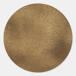 Einfache Imitate Gold Foil. Runder Aufkleber