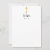 Einfache Imitate - Gold Key Realtor Logo-Flat-Note Mitteilungskarte (Vorderseite)