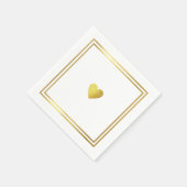 Einfache Imitate Gold Liebe Herzlich romantische H Serviette (Ecke)