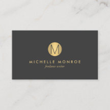 Einfache Imitate Gold Minimalistische Monogram-Vis