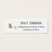 Einfache Imitate Gold Storch Beipackkarten (Rückseite)