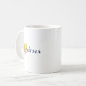 Einfache Imitate Goldenes Herz Personalisiert Kaffeetasse (Vorderseite Links)