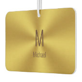 Einfache Imitate Goldname und Monogramm Autolufterfrischer (Links)