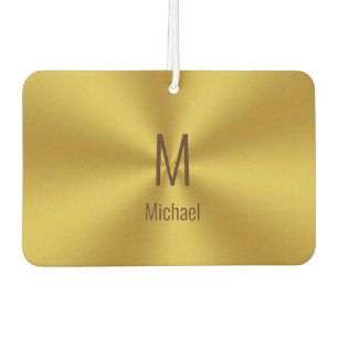 Einfache Imitate Goldname und Monogramm Autolufterfrischer