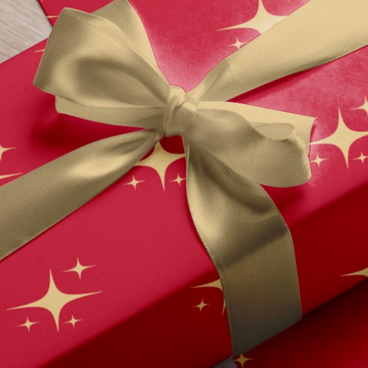 Einfache Imitate Goldweihnachtspackung Satinband