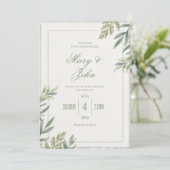 Einfache Imitate in Aquarellfarben - Einladung zur (Stehend Vorderseite)