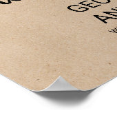 Einfache Imitate - Kalligrafie - Begrüßung Poster (Ecke)