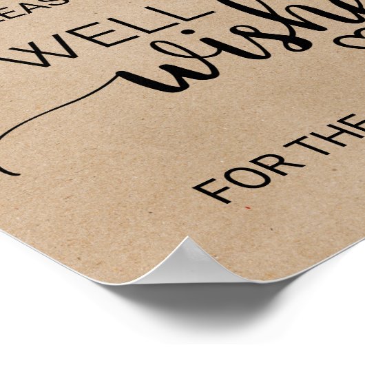 Einfache Imitate Kraft Kalligrafie Brunnen will si Poster (Ecke)