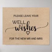 Einfache Imitate Kraft Kalligrafie Brunnen will si Poster (Vorne)