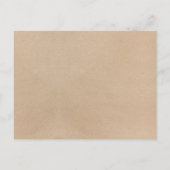 Einfache Imitate Kraft Kalligrafie Datum Night Ide Postkarte (Rückseite)