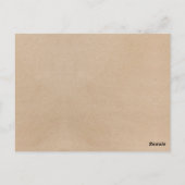 Einfache Imitate Kraft Kalligrafie Gut wünscht Kar Postkarte (Rückseite)