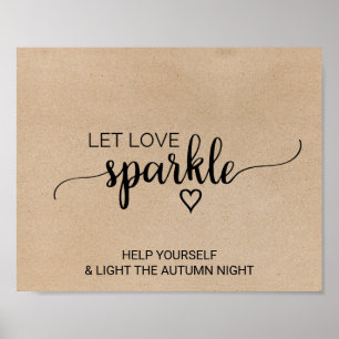 Einfache Imitate Kraft Kalligrafie Ließ Liebe Spar Poster