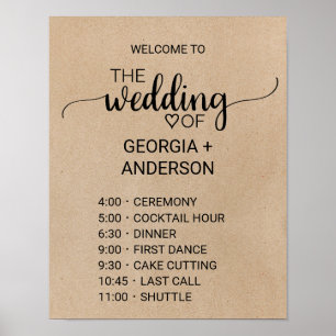 Einfache Imitate Kraft-Kalligrafie-Reihenfolge von Poster