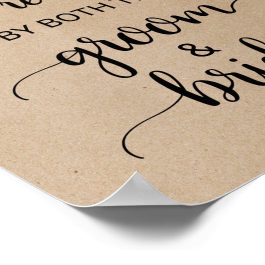 Einfache Imitate Kraft Kalligrafie Wählen Sie ein Poster (Ecke)