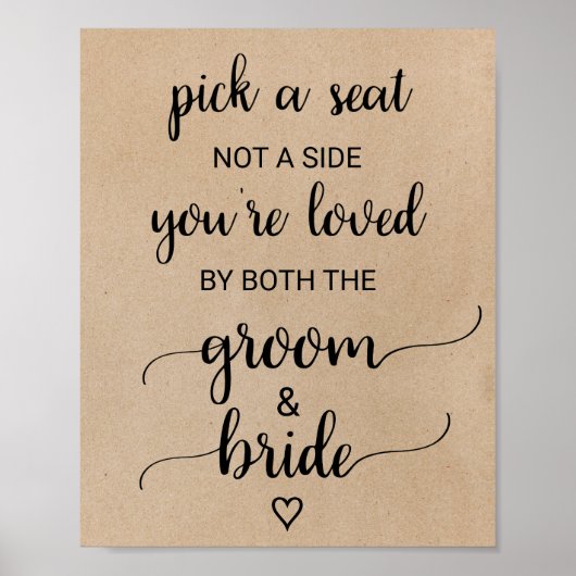 Einfache Imitate Kraft Kalligrafie Wählen Sie ein Poster (Vorne)