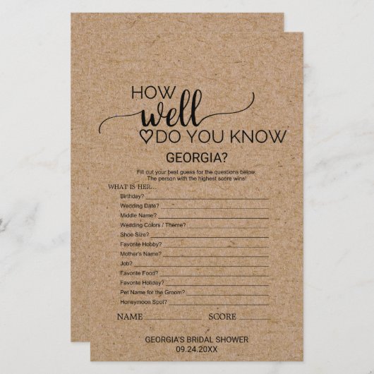 Einfache Imitate Kraft Kennen Sie das Bride-Spiel (Vorne/Hinten)