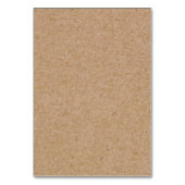 Einfache Imitate Kraft mit Herz-Lebensmittel-Zelt- Tischnummer (Rückseite)