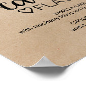 Einfache Imitate Kraft Wedding Cake Flavours Zeich Poster (Ecke)