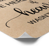 Einfache Imitate Kraft, wenn der Himmel nicht so w Poster (Ecke)