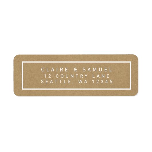 Einfache Imitate Rustikale Braun Kraft (Vorne)