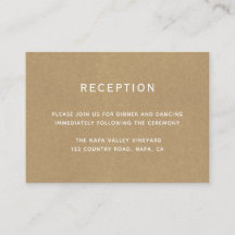 Einfache Imitate Rustikale Kraft Hochzeitsempfehlu