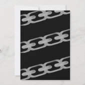 Einfache Imitate Silberketten Erwachsene Geburtsta Einladung (Rückseite)