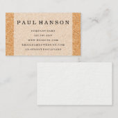 Einfache Imitats Korkhintergrund Visitenkarte (Vorne/Hinten)