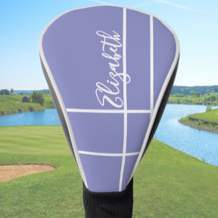 Einfache Immergrün-Minimalistinnen-Damen mit indiv Golf Headcover