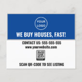 Einfache Immobilien Verkauf Wir kaufen Häuser Real Flyer (Vorne)