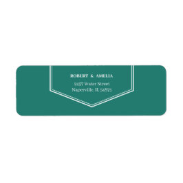 Einfache, individuell angepasste grüne Rücksendead