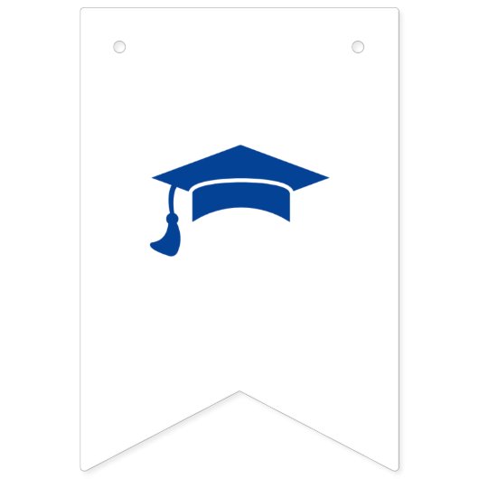 Einfache, individuell anpassbare Abschlüsse in Bla Wimpelkette (Erste Fahne)